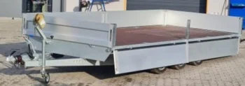 Remorque plateau LIDER – Roues dessous – Double essieu freinée